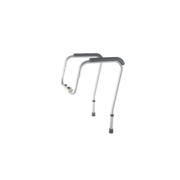 MEDLINE MDS86100RF Toilet Safety Rail, 250 lb, Aluminum, For: Universal Commode