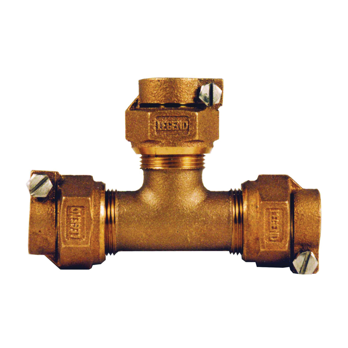Legend T-4441NL Series 313-395NL Pipe Tee, 1 in, Pack Joint, Bronze, 100 psi Pressure