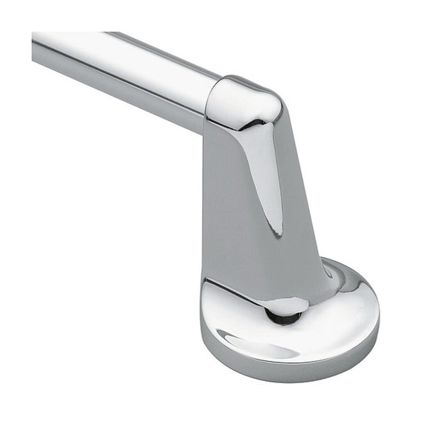 Moen 5818CH Towel Bar, 18 in L Rod, Zinc, Chrome, Surface Mounting