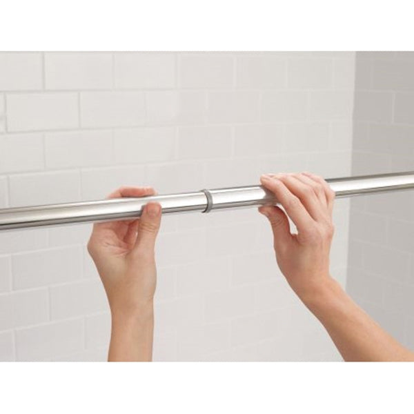 Moen TR1000CH Tension Rod, 44 to 72 in L Adjustable, 1 in Dia Rod, Stainless Steel, Chrome