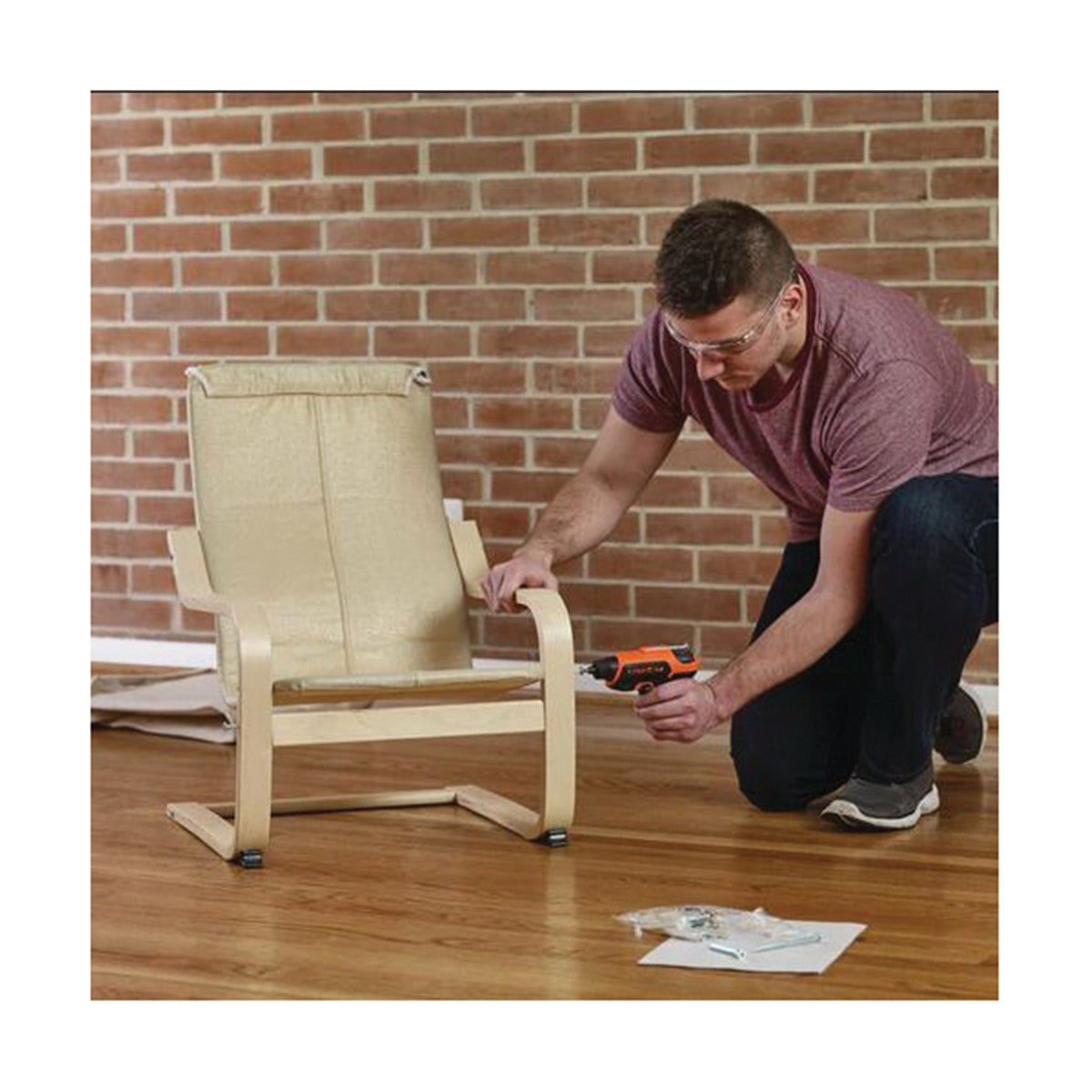 Black+Decker BDCS50C Screwdriver, Battery Included, 4 V, 1.4 Ah, 1/4 in Chuck, Hex Chuck