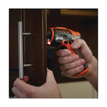 Load image into Gallery viewer, Black+Decker BDCS50C Screwdriver, Battery Included, 4 V, 1.4 Ah, 1/4 in Chuck, Hex Chuck

