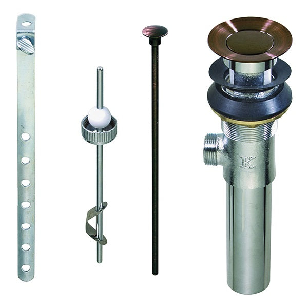 Keeney K820-77VB Lavatory Pop-Up Assembly, 1-1/4 in Connection, Brass, Venetian Bronze