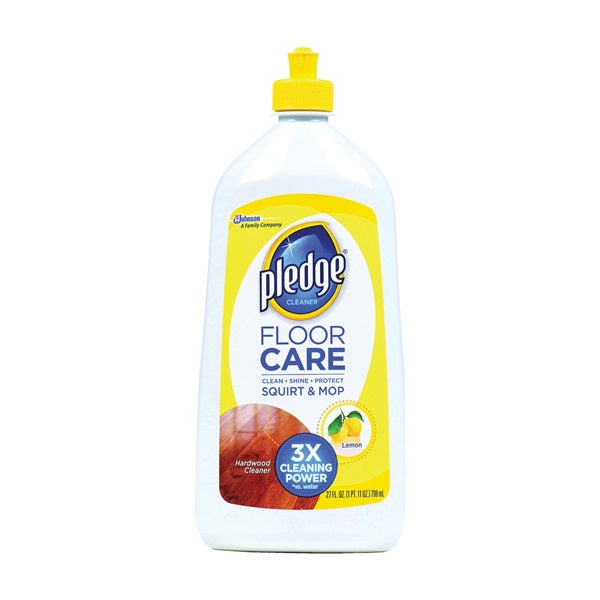 Pledge 81316 Floor Cleaner, 27 oz Bottle, Liquid, Citrus, Clear