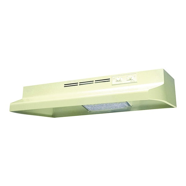 Air King Advantage AD Series AD1365 Range Hood, 180 cfm, 2 Fan, 36 in W, 12 in D, Steel, Almond