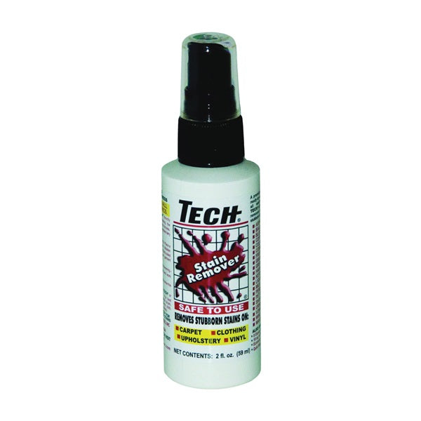 TECH 30002-24D Stain Remover, 2 oz Bottle, Liquid, Odorless, Clear