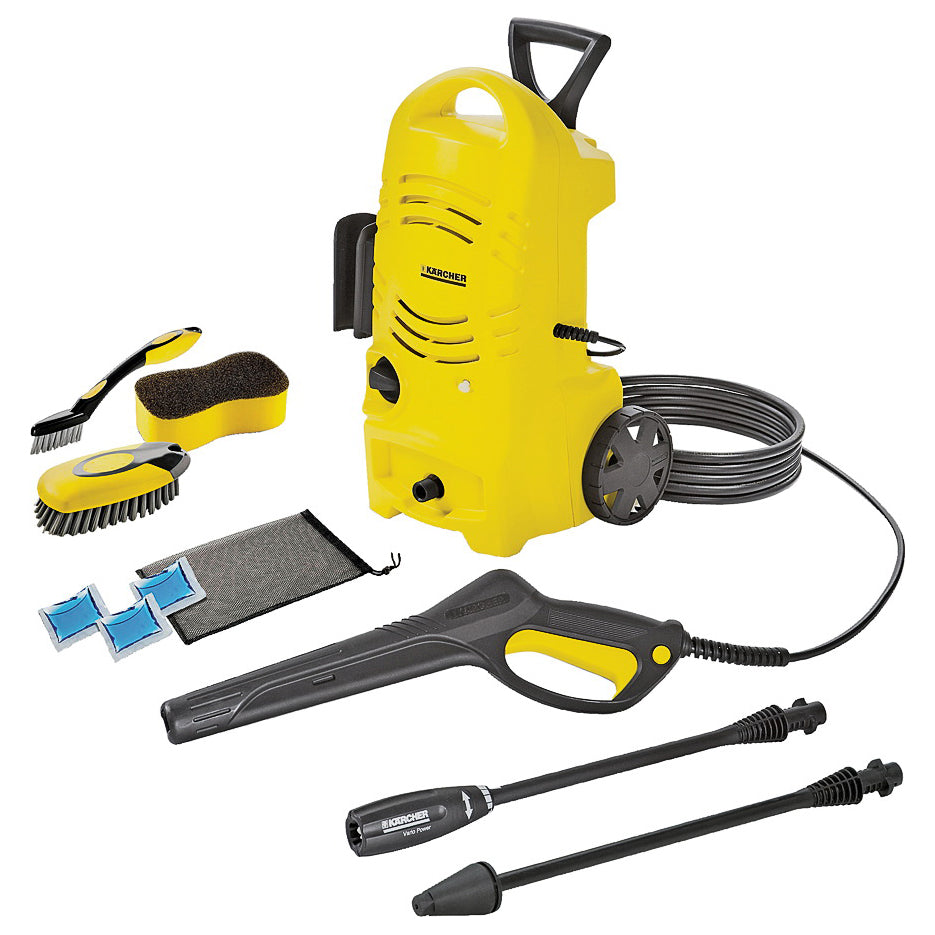 Karcher K 2 1.602-315.0 Pressure Washer, 1-Phase, 13 A, 120 V, Axial Pump, 1600 psi Operating, 1.25 gpm