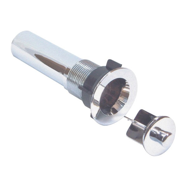 US Hardware P-102C Sink Drain with Stopper, Plastic, Chrome