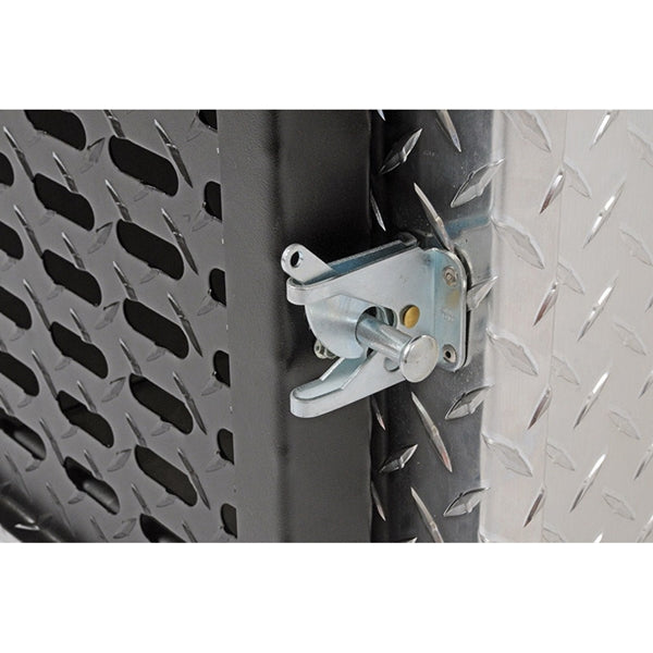 DEE ZEE DZ91782 Dog Box, 28 in W, 18-3/4 in D, 20 in H, Aluminum, Bright