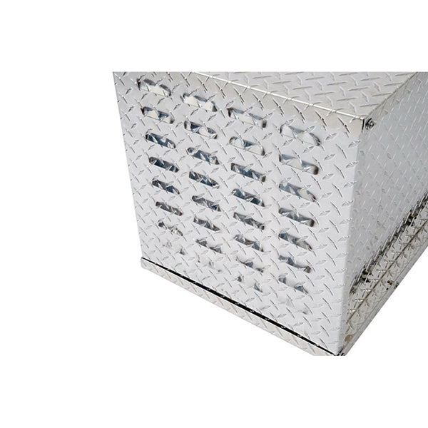 DEE ZEE DZ91782 Dog Box, 28 in W, 18-3/4 in D, 20 in H, Aluminum, Bright