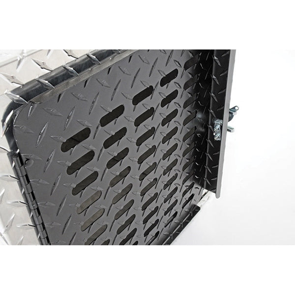 DEE ZEE DZ91782 Dog Box, 28 in W, 18-3/4 in D, 20 in H, Aluminum, Bright