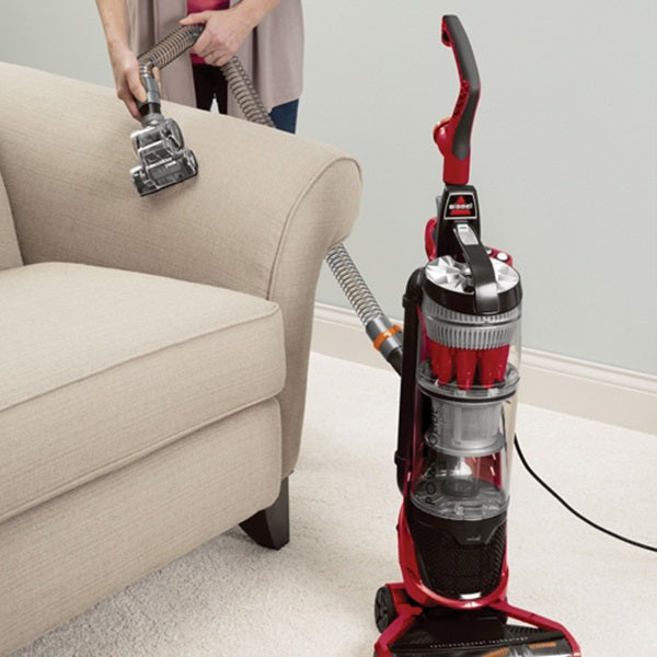 BISSELL PowerGlide 1646 Vacuum Cleaner, Multi-Level Filter, 27 ft L Cord, Red Housing