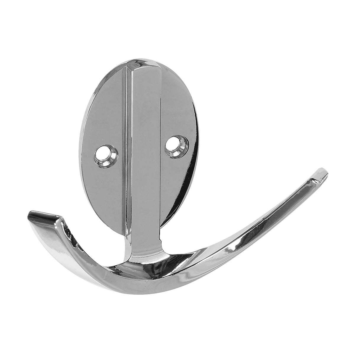 National Hardware V8010 N807-002 Robe Hook, 2-Hook, Zinc, Chrome