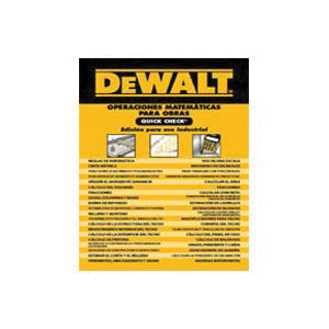 DeWALT 9780840021939 How-To Book, Construction Math Quick Check- Extreme Duty Edition, Author: Cengage Learning