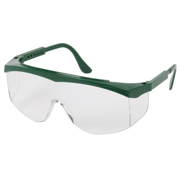 SAFETY WORKS 817695 Unilens Safety Glasses, Anti-Fog Lens, Rimless, Wraparound Frame, Teal Frame