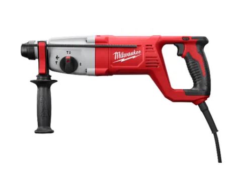 Milwaukee 5262-21 Rotary Hammer Kit, 8 A, SDS-Plus Chuck, 1 in Chuck, 0 to 5625 bpm, 2.1 ft-lb Impact Energy