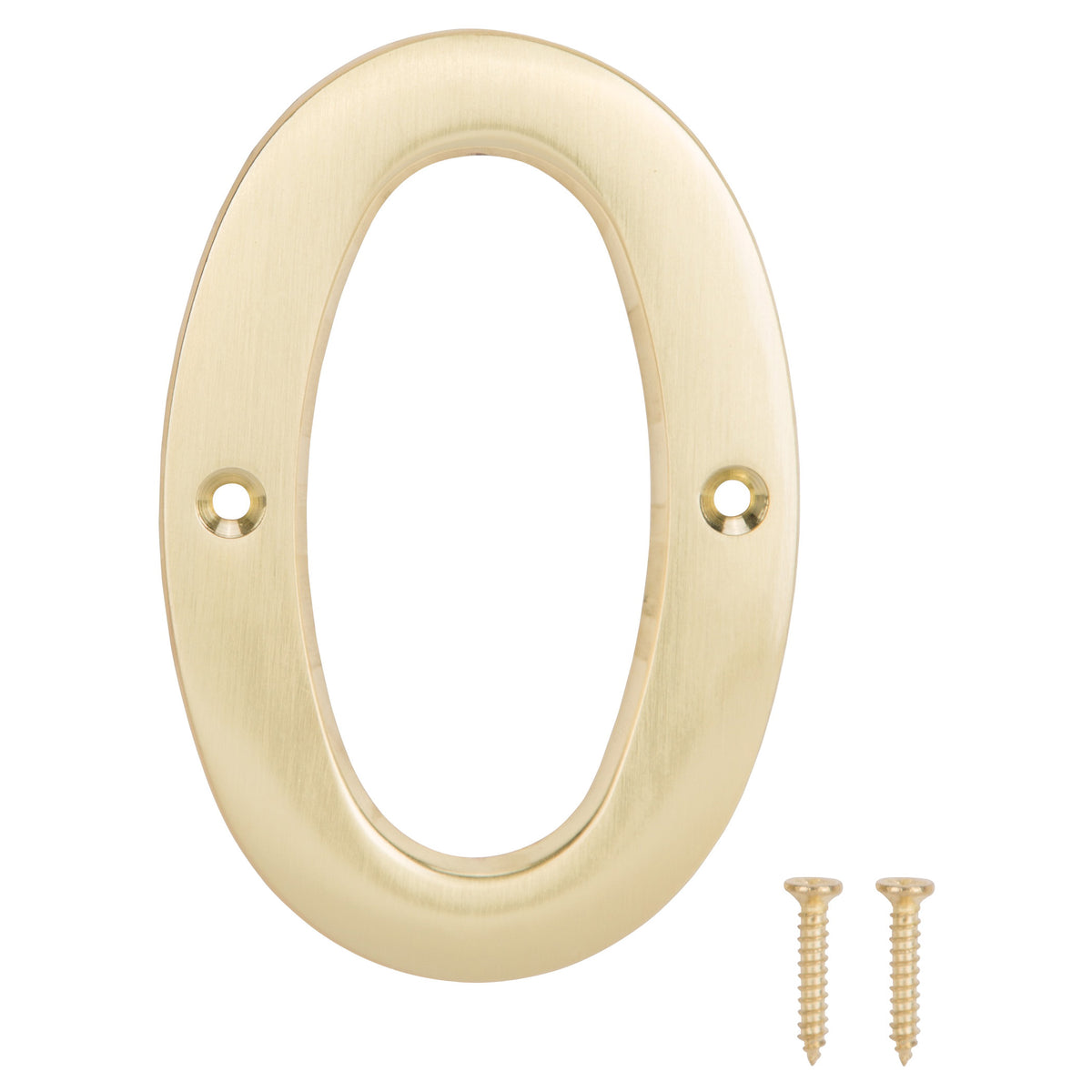 ProSource N-Z050PB3L-PS House Number, Character: 0, 4 in H Character, 2.67 in W Character