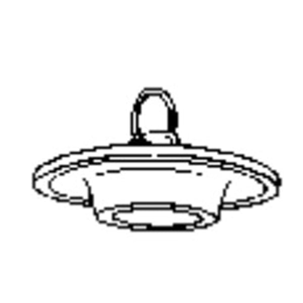 Plumb Pak PP820-42 Basin Stopper, Universal, Rubber, White, For: 1 to 1-3/8 in Sink