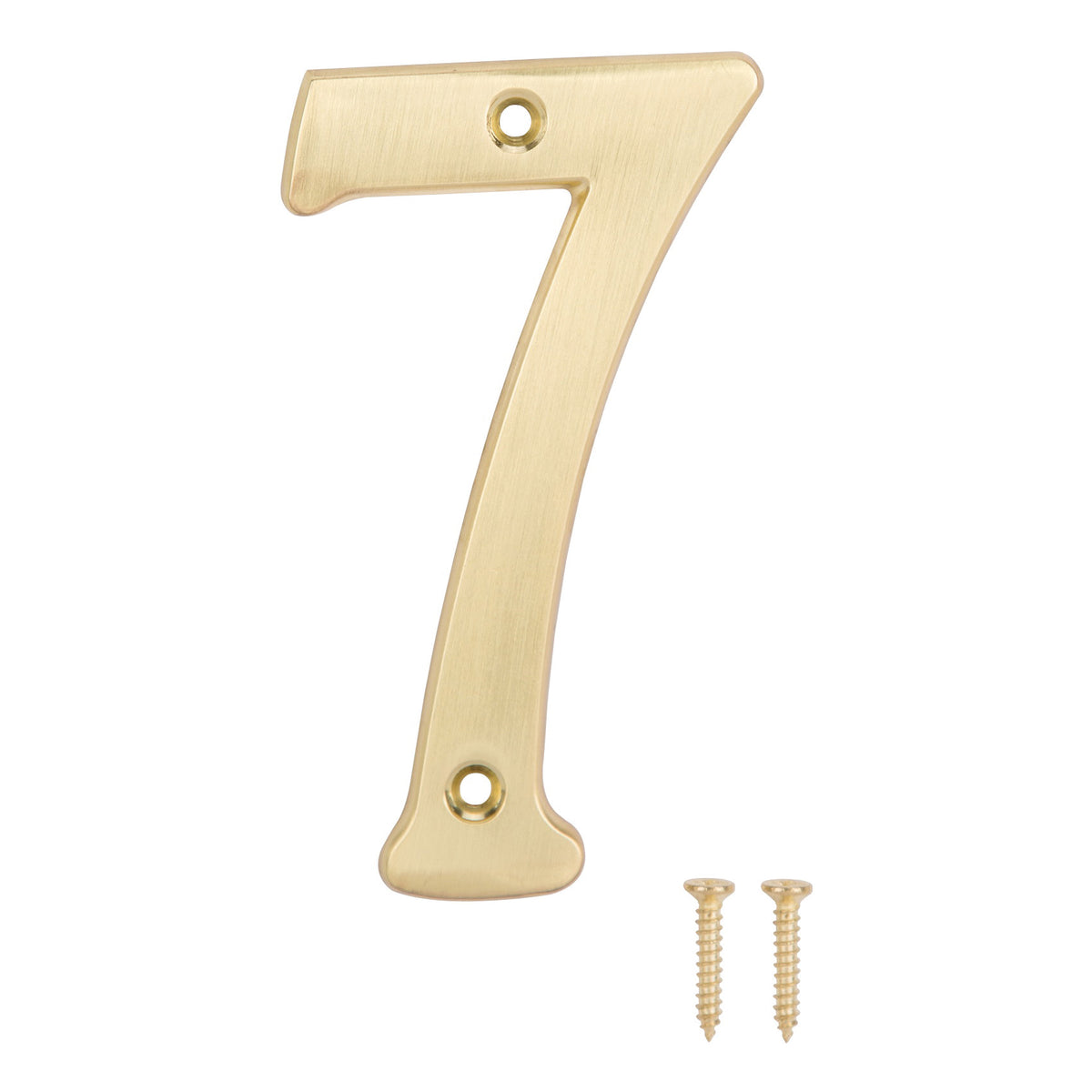 ProSource N-Z047PB3L-PS House Number, Character: 7, 4 in H Character, 2.21 in W Character