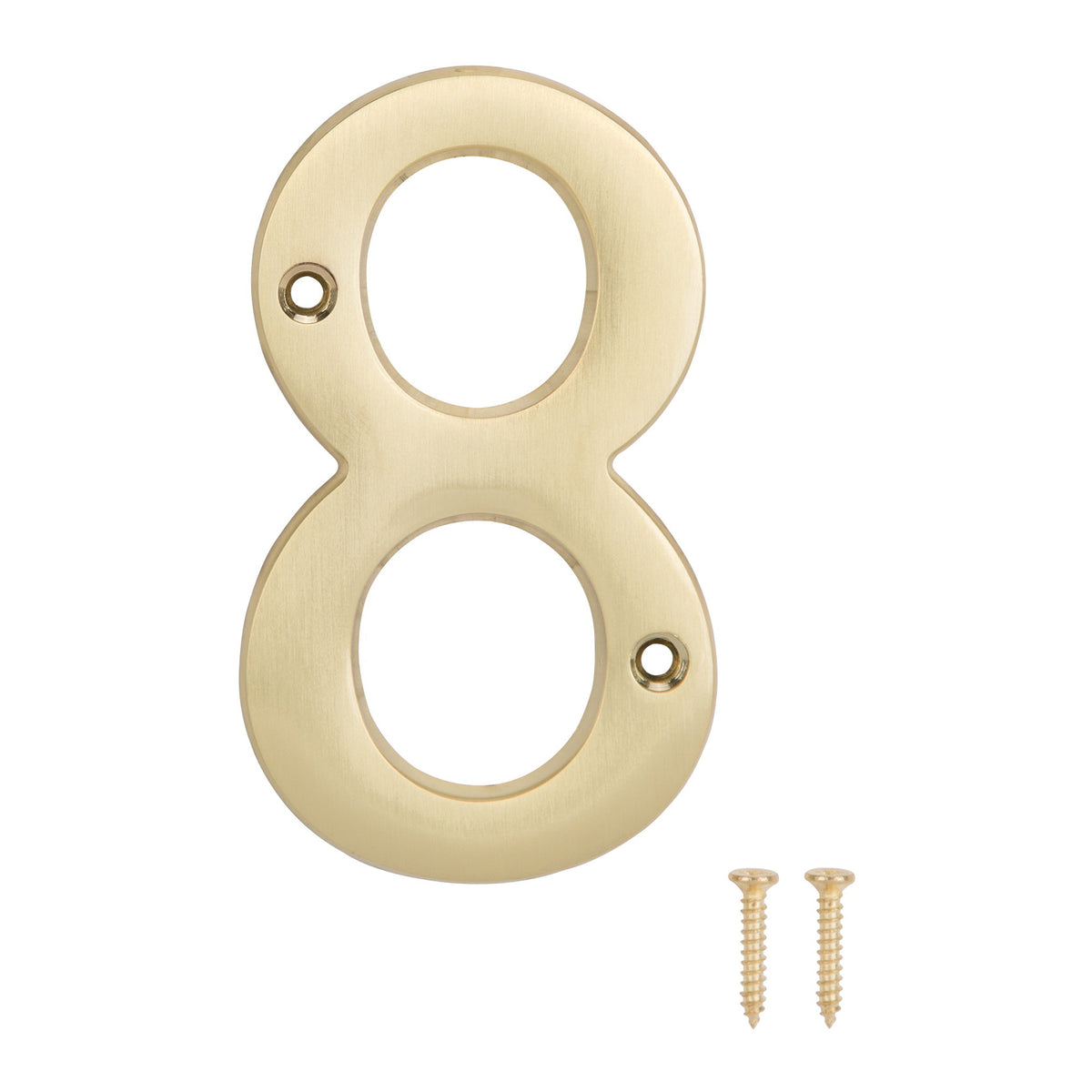 ProSource N-Z048PB3L-PS House Number, Character: 8, 4 in H Character, 2.28 in W Character