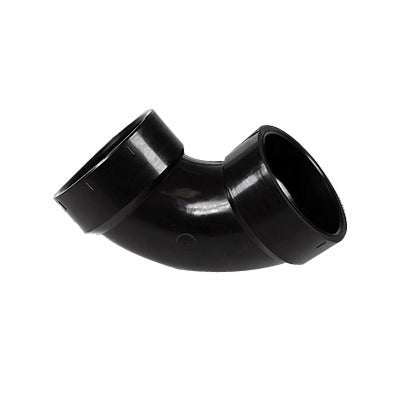 GENOVA 82820 Sanitary Pipe Elbow, 2 in, Hub, 90 deg Angle, ABS, SCH 40 Schedule