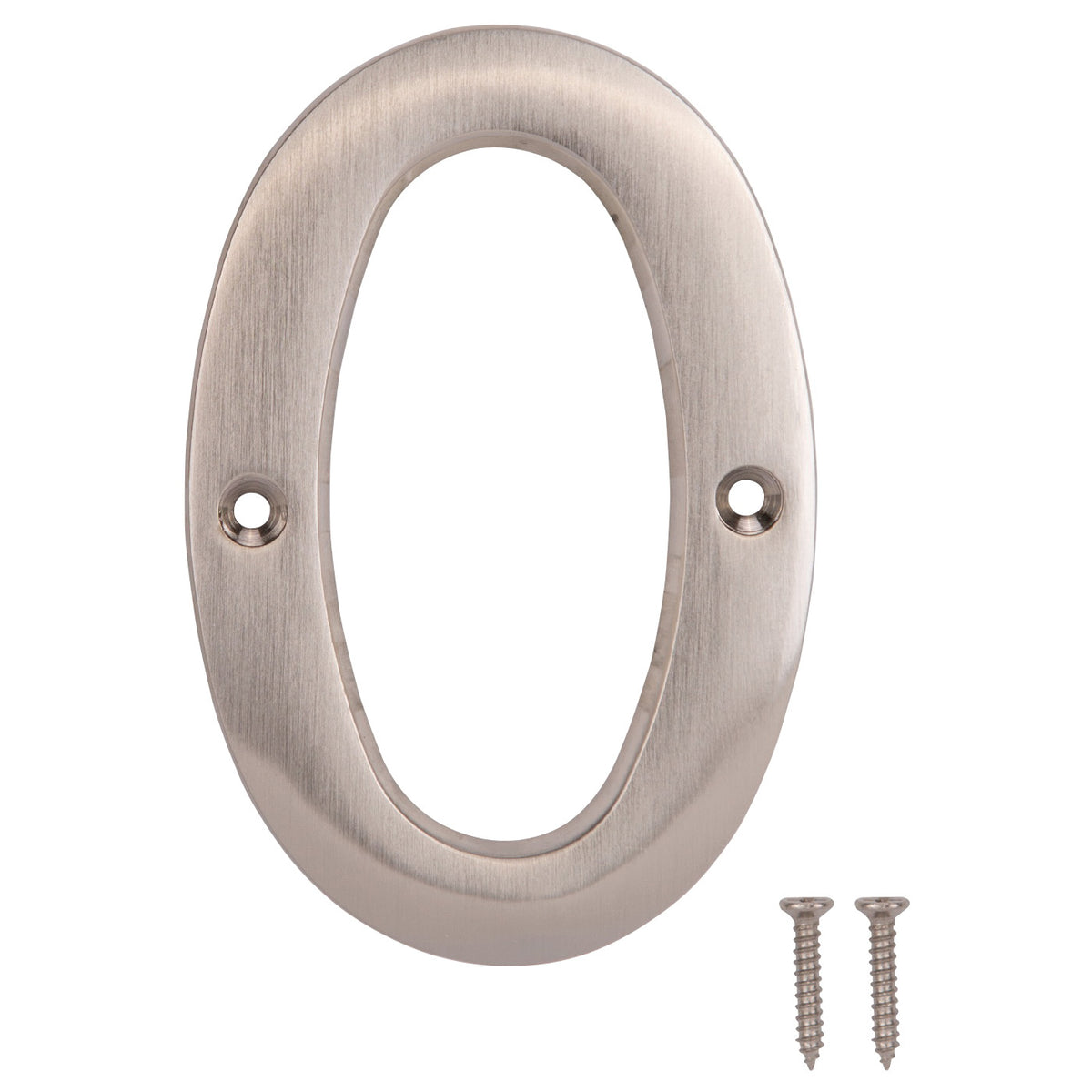 ProSource N-Z050SN-3L-PS House Number, Character: 0, 4 in H Character, 2.67 in W Character