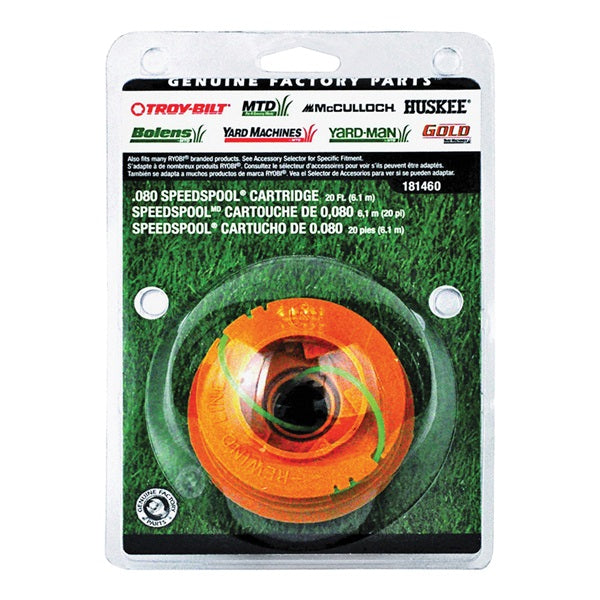 MTD 49U1460K953 Cartridge Speed Spool, 0.080 in Dia, 20 ft L, Co-Polymer