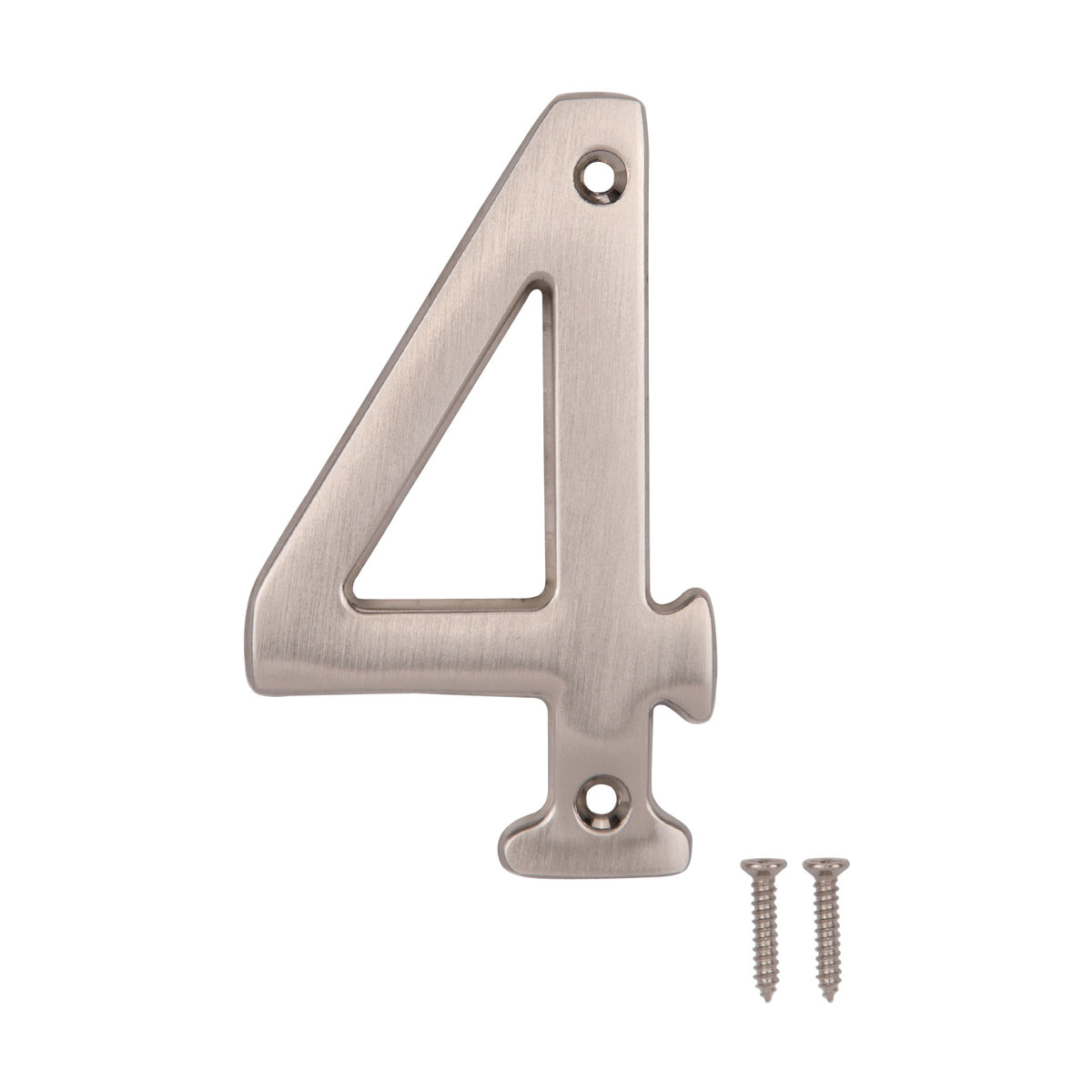 ProSource N-Z044SN-PS House Number, Character: 4, 4 in H Character, 2.28 in W Character