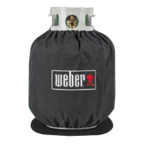 Weber 7137 Tank Cover, 13.9 in L, 13.9 in W, 16-1/2 in H, Polyester, Black