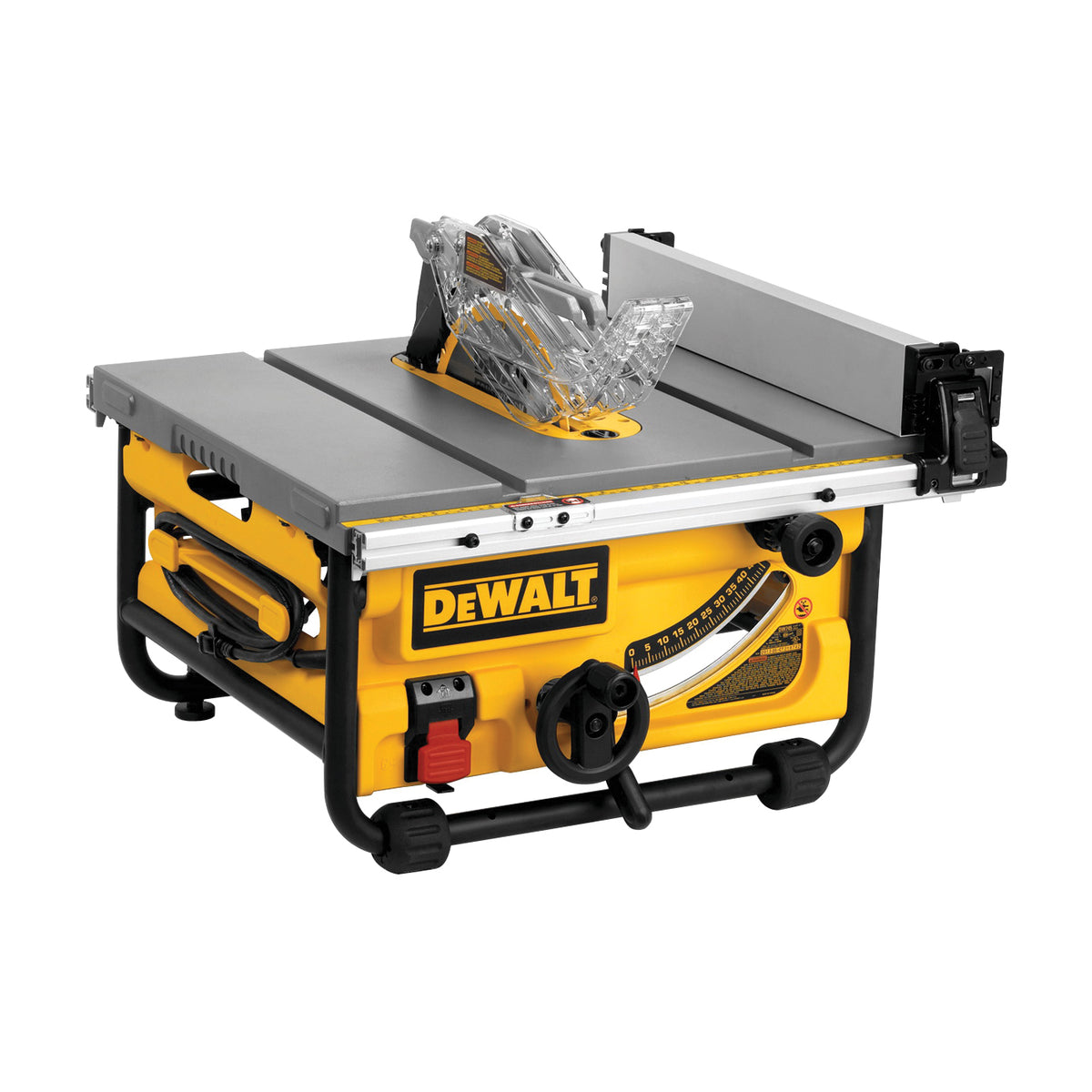 DeWALT DWE7480 Table Saw, 120 VAC, 15 A, 10 in Dia Blade, 5/8 in Arbor, 24 in Rip Capacity Right, 4800 rpm Speed