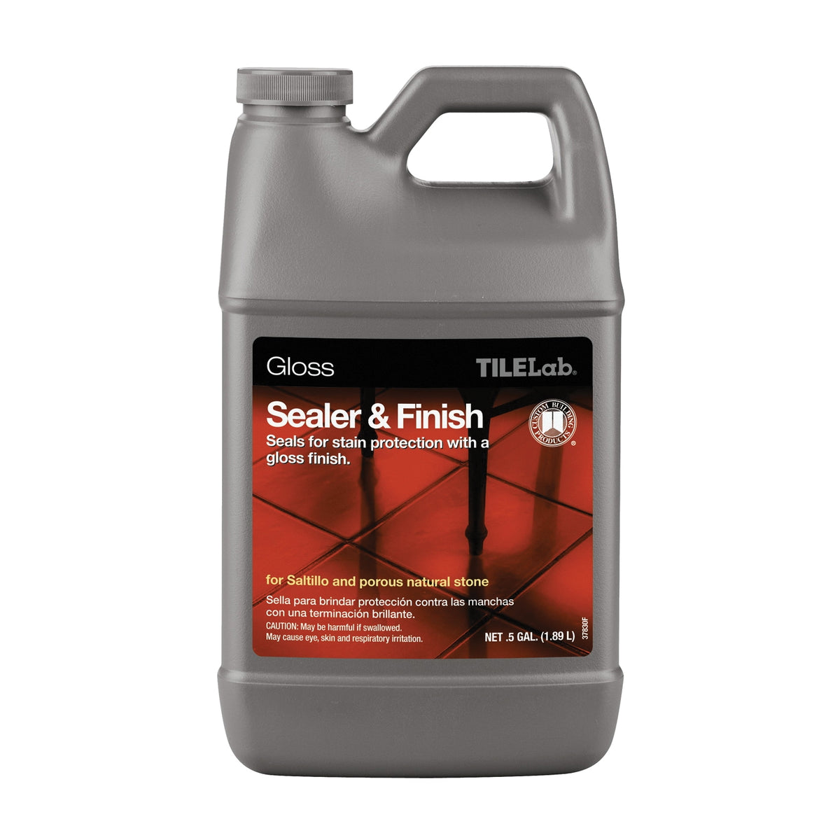 CUSTOM TileLab TLGLSSHG Sealer and Finish, Liquid, Clear, 0.5 gal, Bottle