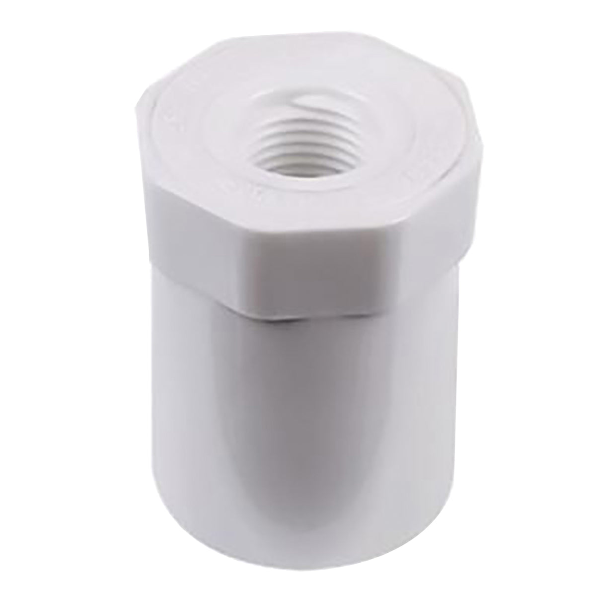 GENOVA 300 Series 34225 Reducing Bushing, 2 x 1/2 in, Spigot x FIP, White, SCH 40 Schedule