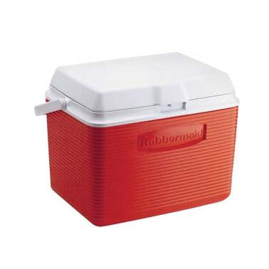 Rubbermaid FG2A1304MODRD Cooler, 24 qt Cooler, Plastic, Modern Red