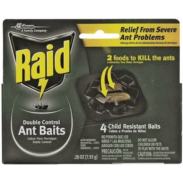 RAID 76747 Ant Bait, Dual Control, Paste, Sweet, 0.28 oz