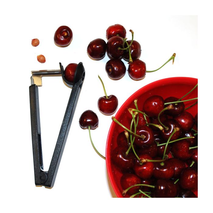 NORPRO 5116 Cherry and Olive Pitter, 6-1/4 in L, 1-3/4 in W, 1-1/2 in H, Aluminum
