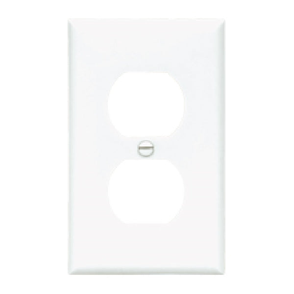 Eaton Wiring Devices 5150LA Receptacle Wallplate, 4-1/2 in L, 2-3/4 in W, Standard, 2 -Gang, Nylon, Light Almond