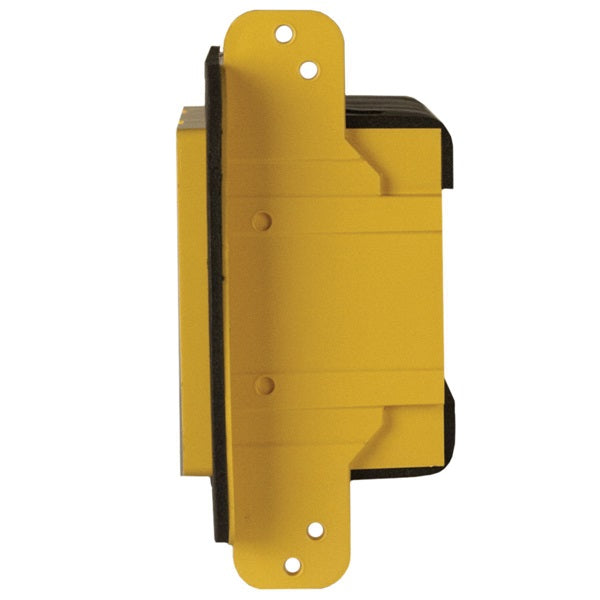 HUBBELL 2002FBAR Vapor Barrier Box, 2 -Gang, Polycarbonate, Yellow, Bracket Mounting