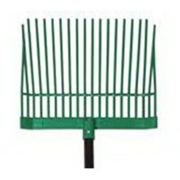 UnionTools 76218 Manure/Bedding Fork, Round Tine, Polycarbonate Tine, Wood Handle, Straight Handle, 52 in L Handle