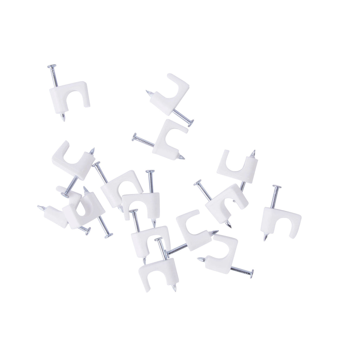 GB PSW-100 Cable Staple, 1/4 in W Crown, 15/16 in L Leg, Polyethylene