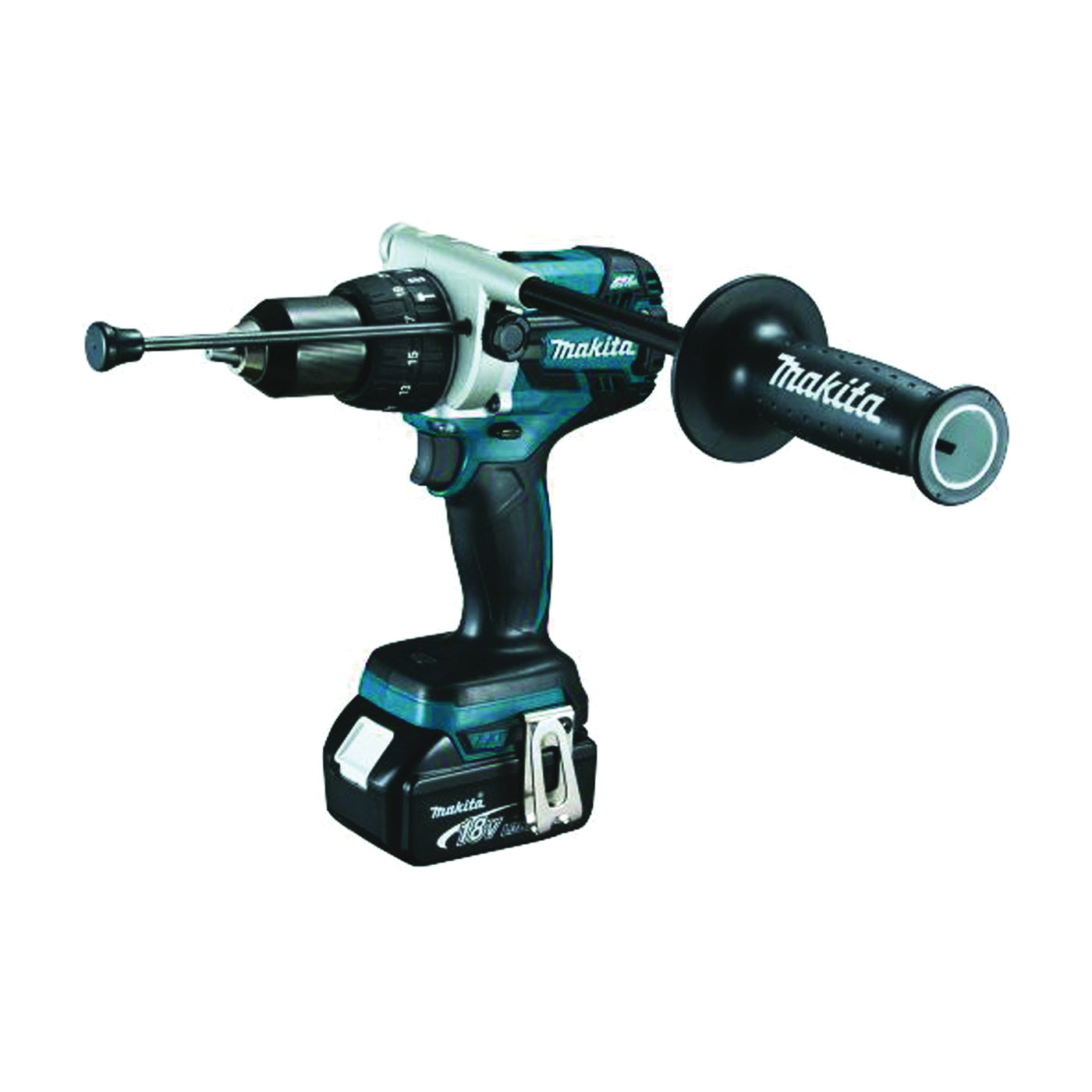 Makita XPH07MB/XPH07M Hammer Driver Drill Kit, Battery Included, 18 V, 4 Ah, 1/2 in Chuck, Keyless Chuck