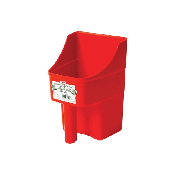 Little Giant 150408 Feed Scoop, 3 qt Capacity, Polypropylene, Red, 6-1/4 in L