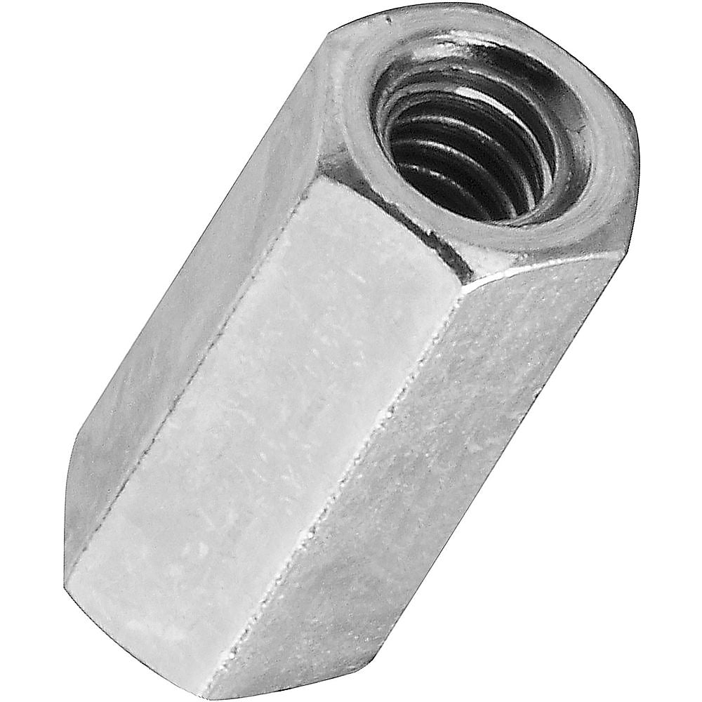 Stanley Hardware 4003 Series N182-659 Coupling Nut, UNC Thread, 10-24 Thread, Steel, Zinc