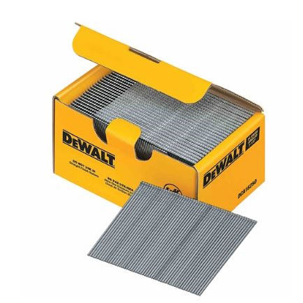 DeWALT DCA16150 Finish Nail, 1-1/2 in L, 16 Gauge, Steel, Galvanized, Brad Head, Smooth Shank