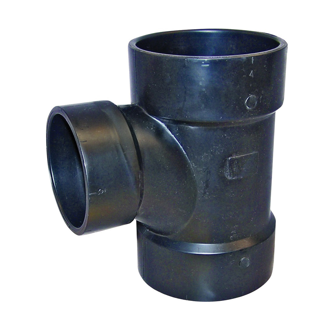 GENOVA 800 Series 81143 Reducing Pipe Tee, 3 x 4 in, Hub, ABS, SCH 40 Schedule