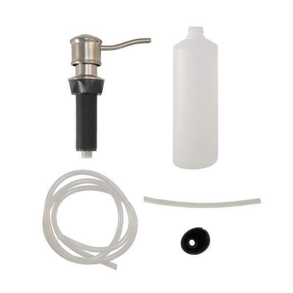 Danco 10040B Soap Dispenser with Nozzle, 12 oz Capacity, Metal/Plastic, Brushed Nickel