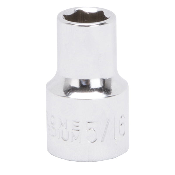 Vulcan MT6493341 Drive Socket, 5/16 in Socket, 3/8 in Drive, 6-Point, Chrome Vanadium Steel, Chrome