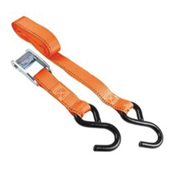 KEEPER 05105 Tie-Down, 1 in W, 10 ft L, Polyester, Orange, 300 lb, S-Hook End Fitting