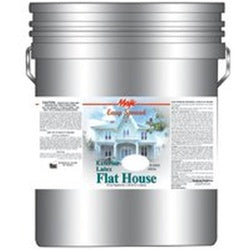 Majic Paints 8-2000-5 Latex Paint, Flat, White, 5 gal, Pail, Latex Base