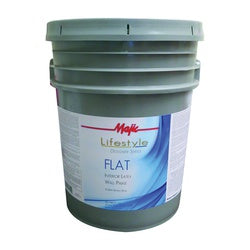 Majic Paints 8-1814-5 Interior Paint, Flat, Neutral, 5 gal, Can, Latex Base, Resists: Spatter