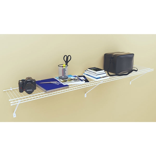 ClosetMaid 1061 Shelf Kit, 72 in L, 12 in W, Steel, White